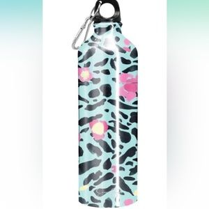 JESSICA Simpson 24oz Cold and Hot Aluminum Water Bottle, Animal Print